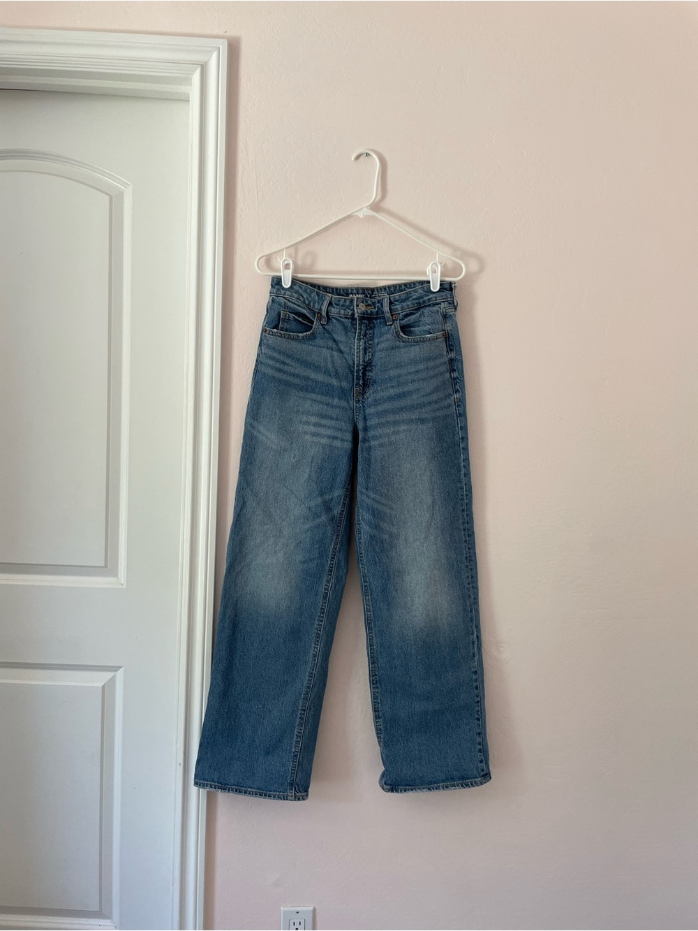 Old Navy Extra High-Rise Sky-Hi Wide Leg Denim - Light Blue